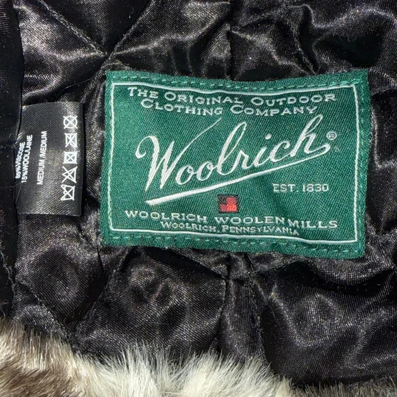 Woolrich Woolen Mills Trapper Hat - Black & Faux Fur - Size Medium - Picture 6 of 9